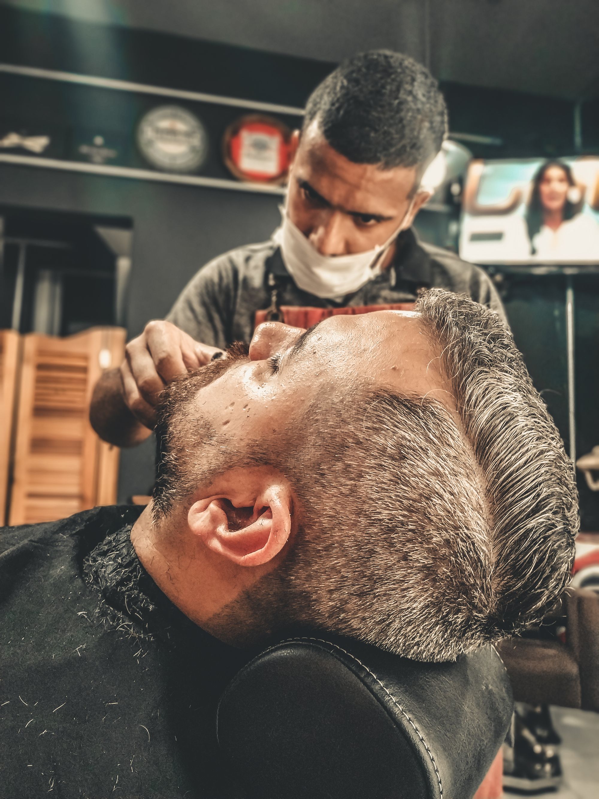 North Cut barber at work